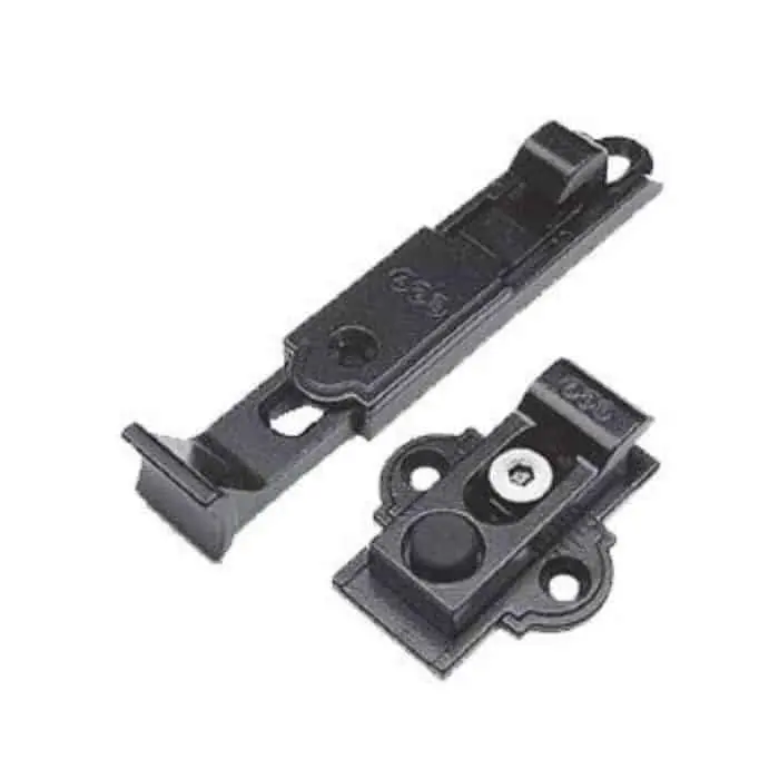 Fermaiposte automatico a muro AGB H00926.00.93 Abaco, finitura Black Powerage Betaalbaar