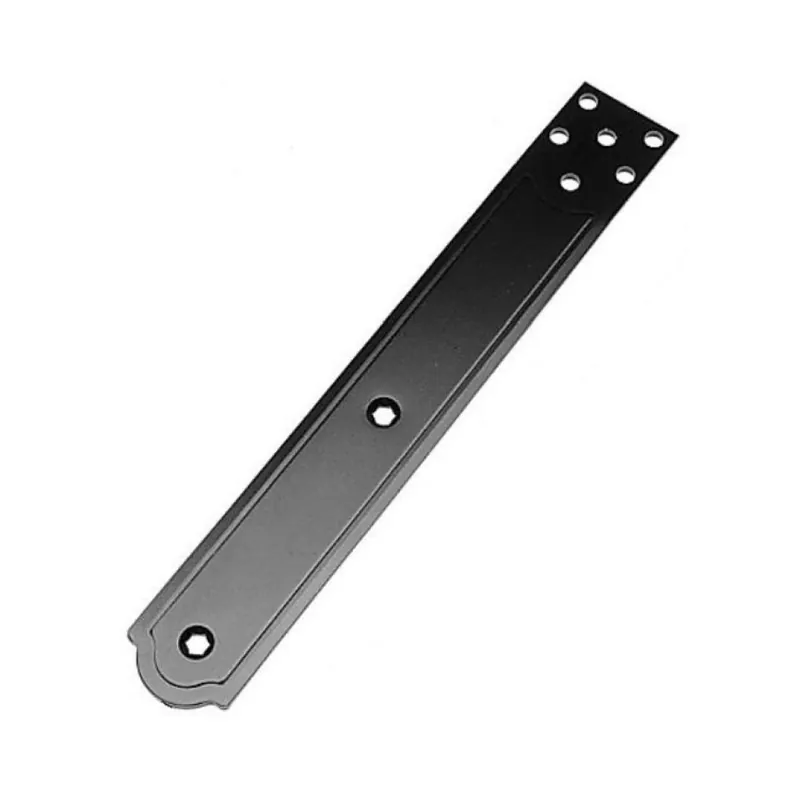 Bandella orizzontale H00920.02 AGB Abaco per imposte, dimensione 245x35x3 mm, Acciaio finitura Black Powerage Weekendaanbieding