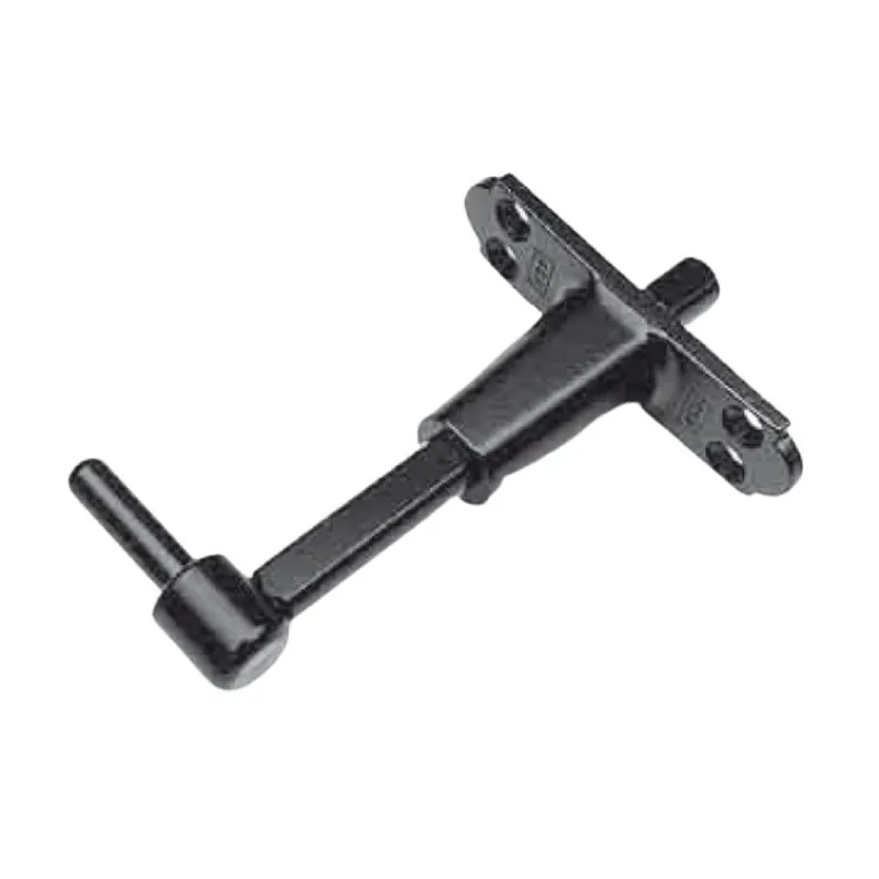 Cardine monoblocco H00911.00 AGB Abaco per imposte, diametro 8,9 mm, perno regolabile 25-55 mm, piastra 90x25 mm, Acciaio finitura Black Powerage Uitverkoop