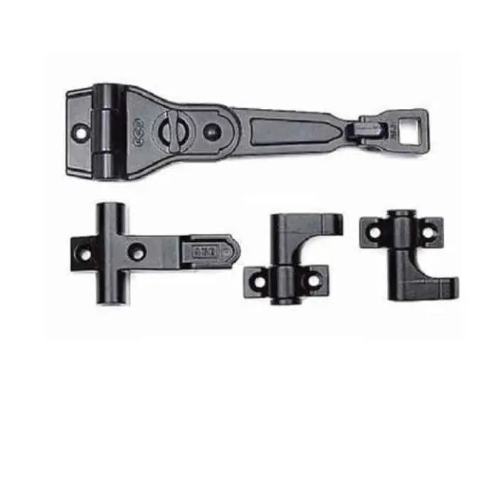 Nieuw Spagnoletta Unica snodata AGB H00903.10.93 Abaco, confezione base per 1 anta, spessore 0 mm, finitura Black Powerage