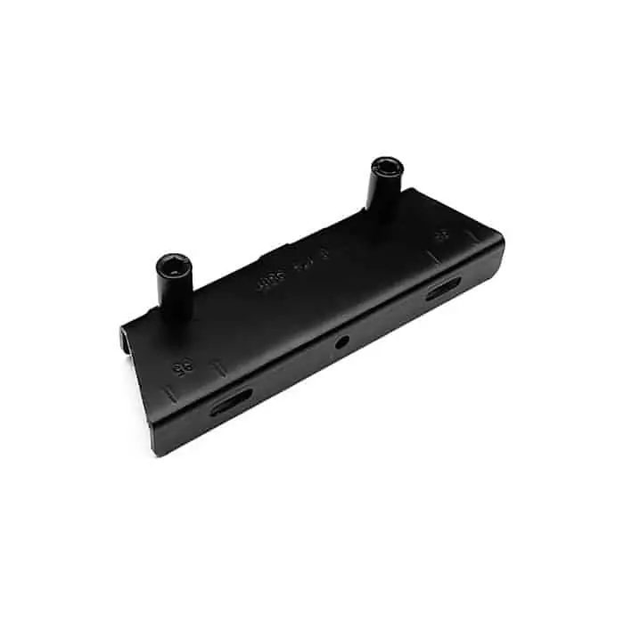 Perno doppio di chiusura AGB H00901.31.93, con distanziale e fori vite ad asola, finitura Black Powerage Beste Prijs