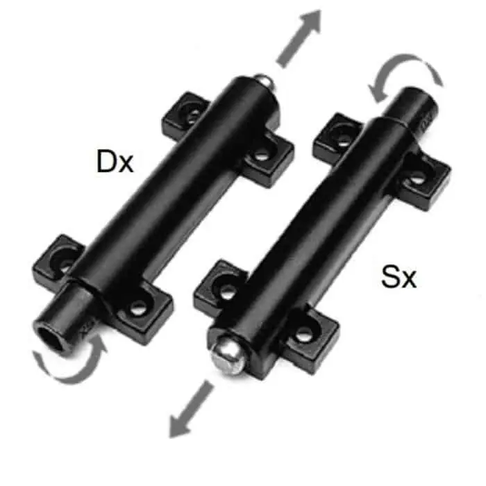 Express Levering Chiusura verticale ad espansione Destra AGB H00901.20.93 Abaco, rotazione 90°, finitura Black Powerage