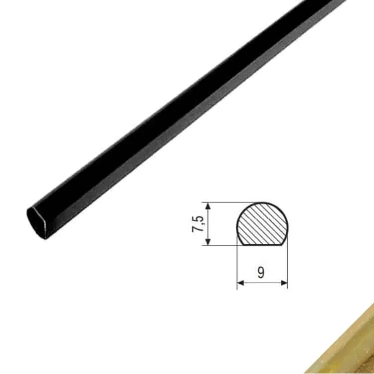 Laatste Versie Asta per spagnolette AGB H00900.04.04, diametro 9 mm, lunghezza 1600 mm, finitura Zinco Tropical
