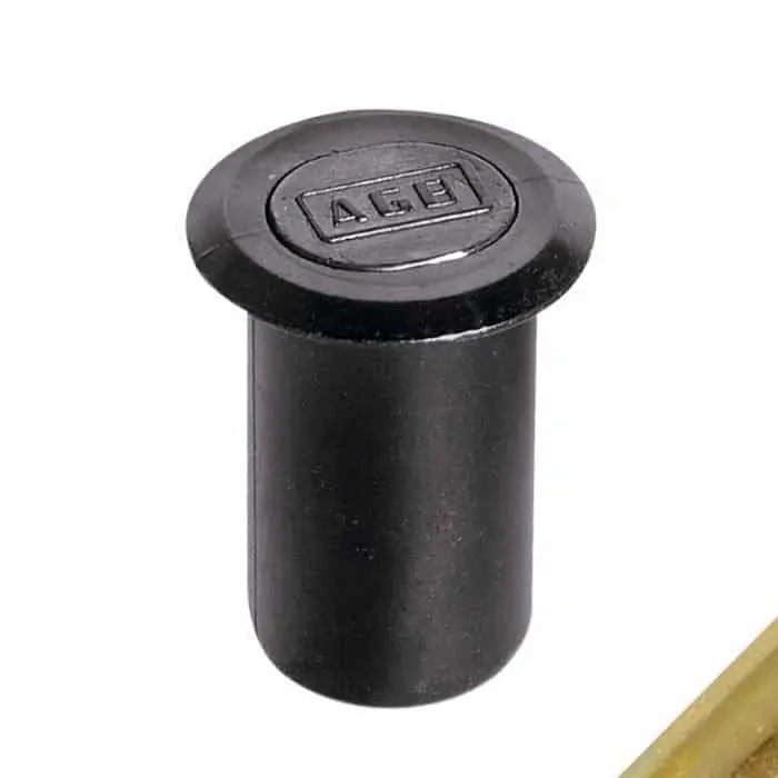 Pozzetto per soglia AGB F01696.00.04, diametro 18 mm, finitura Zinco Tropical Tijdelijk Beschikbaar