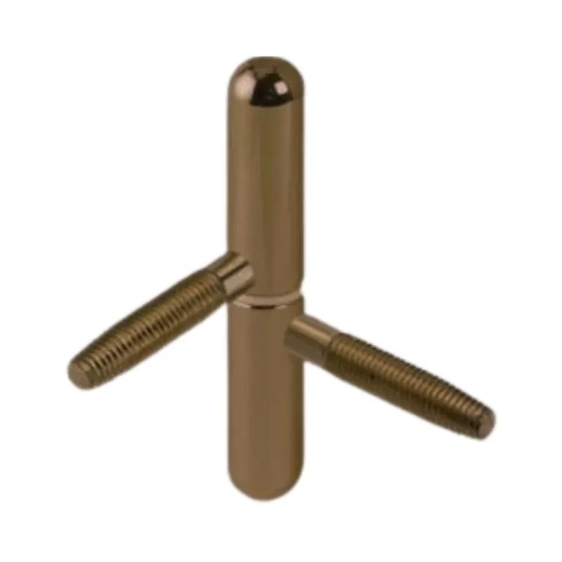 Nu Kopen Cerniera anuba prolungata E03198 AGB per legno, diametro 14 mm, altezza 82,5 mm, con boccola in nylon, Acciaio finitura Bronzato