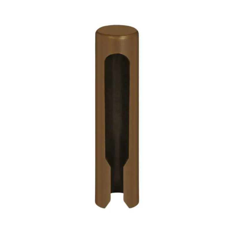 Beperkte Voorraad Copertura piana E02151 AGB per cerniera registrabile Zenit, diametro 20 mm, altezza 77 mm, Abs finitura Marrone