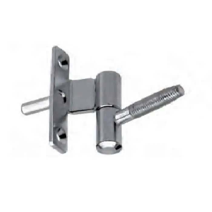 Cerniera modello 118 AGB con perno da 7 mm, per terza anta, diametro 14 mm, colore ottonato, mano sx Bestel Nu