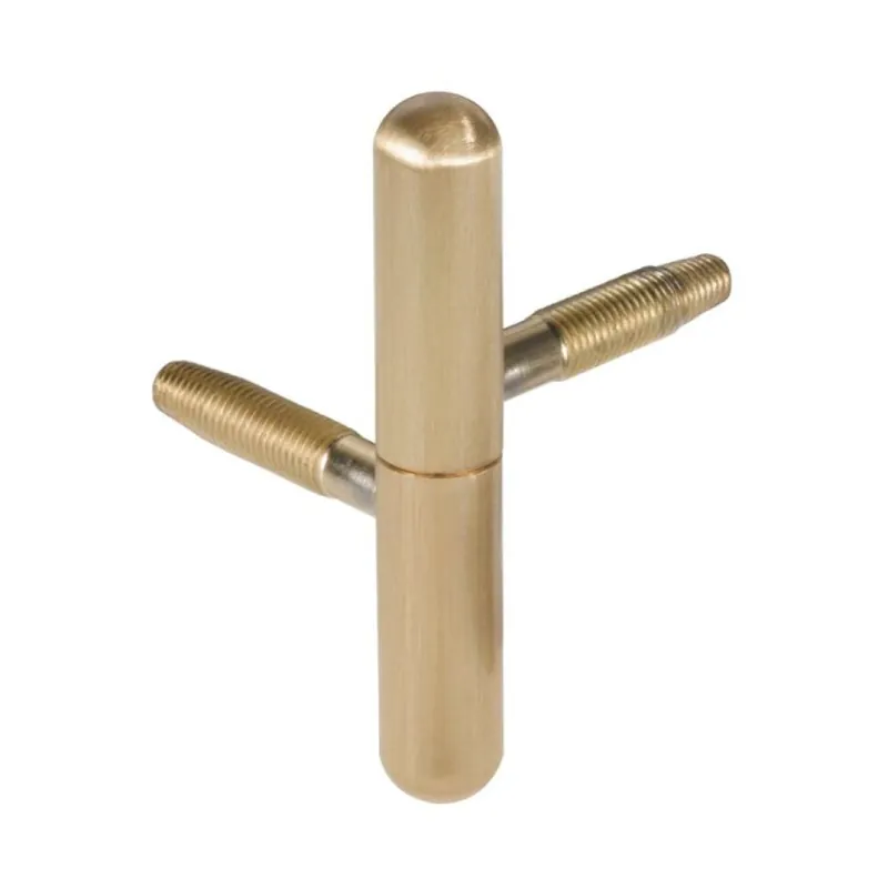 Alleen Vandaag Cerniera anuba prolungata E00199 AGB per legno, diametro 14 mm, altezza 82,5 mm, Ottone finitura Satinato