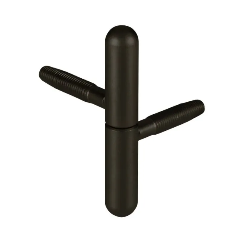 Cerniera anuba prolungata E00198 AGB per legno, diametro 14 mm, altezza 82,5 mm, Acciaio finitura Verniciato Nero Lage Prijs