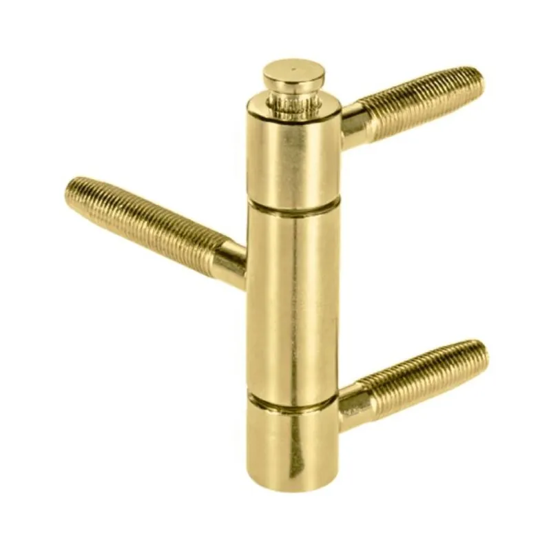 Lage Kosten Cerniera Tria Maxi E00170 AGB per porta in legno, diametro 18 mm, altezza 62,5 mm, 3 gambi da 40-55 mm, Acciaio finitura Ottonato Verniciato