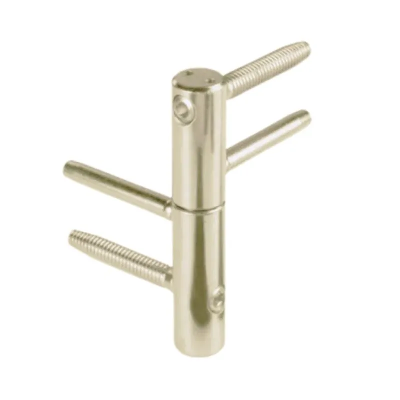 Cerniera registrabile Top E00150 AGB per porta in legno, diametro 16 mm, altezza 99 mm, Acciaio finitura Zinco Tropical Laatste Kans