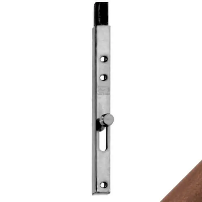Nieuw Catenaccio verticale AGB D00331.50.02, frontale 18,5 mm, terminale piatto, lunghezza 500 mm, finitura Bronzato
