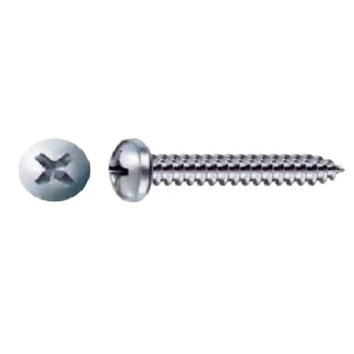 Vite autofilettante TPS per metallo, testa cilindrica, impronta PH 1, dimensioni 4,2x25 mm, finitura Zincata Meest Verkocht