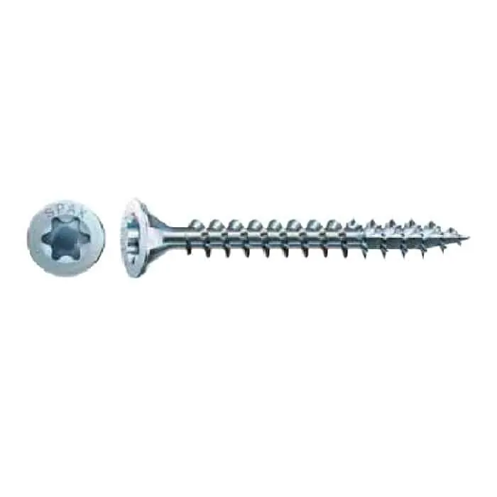 Vite universale TPS impronta Torx T20, filetto standard 44 mm, dimensioni 5x50 mm, finitura Wirox Argentata Koopje