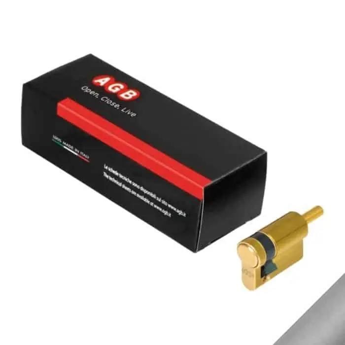 Exclusieve Aanbieding Mezzo cilindro con codolo 600 Agb profilo Standard C62716.25.05, lunghezza 40 mm (P30/10), finitura Nichelato Opaco