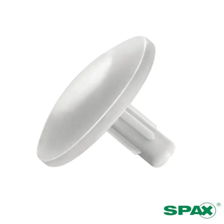 Cappuccio coprivite, per vite TPS Forata ABC Spax diametro 5-6 mm, finitura Bianco Fabrieksprijs