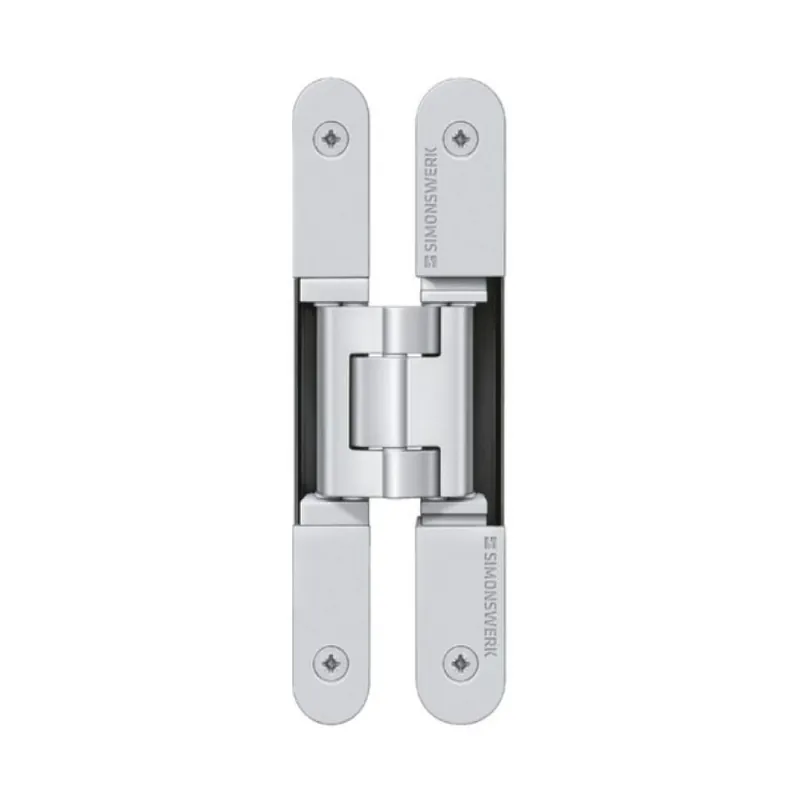 Beperkt Aanbod Cerniera invisibile Tectus TE 240 3D Simonswork per porte a filo, portata 60 Kg, Acciaio e Alluminio finitura Cromo Opaco SW124