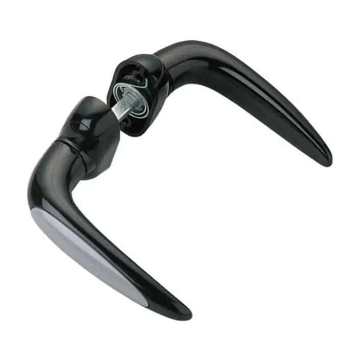 Maniglia doppia Gioconda Savio 884, per porta spessore 39-55 mm, quadro 8 mm, finitura Nero Koop Online