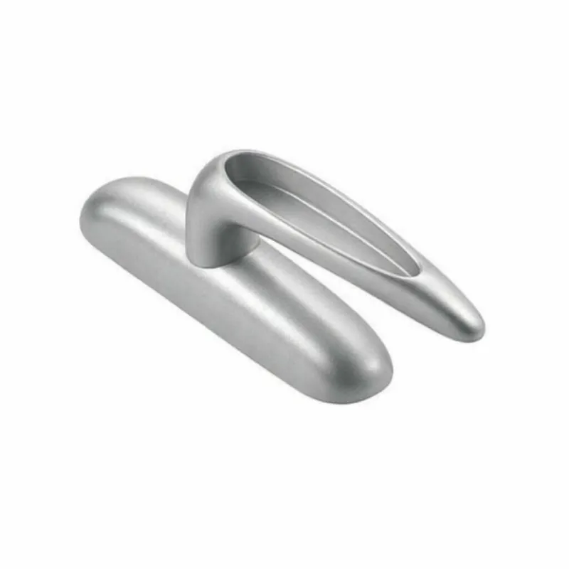 Cremonese Gioconda Savio 880.2, per anta battente, dimensioni 37x143 mm, finitura Argento Uitverkoop