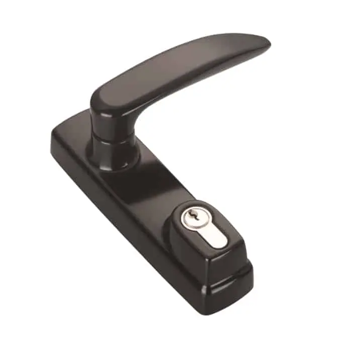 Goedkoop Comando esterno maniglia in folle Savio 6000.875 per antipanico, con cilindro europeo di sicurezza, finitura Nero 9005