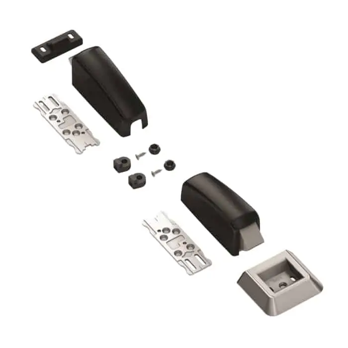 Uitverkoop Kit scrocchi alto-basso Savio 6010.730, per antipanico Brunelleschi e Juvarra, finitura Nero Antibatterico