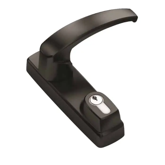Comando esterno maniglia Savio 6010.875 per maniglione antipanico, con cilindro europeo, finitura Nero Antibatterico Bestseller