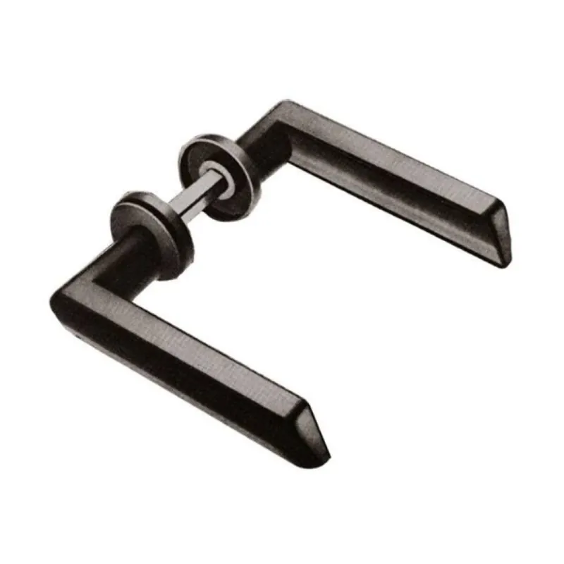 Maniglia doppia Ibiza Savio 730/2, per porta in ferro spessore 40-65 mm, quadro 8 mm, finitura Nero Verniciato Seizoensaanbieding