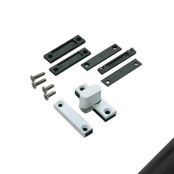 Tavellino Multi Savio 807 da applicare per serramento, interasse 50 mm, finitura Nero Anodizzato Seizoensaanbieding