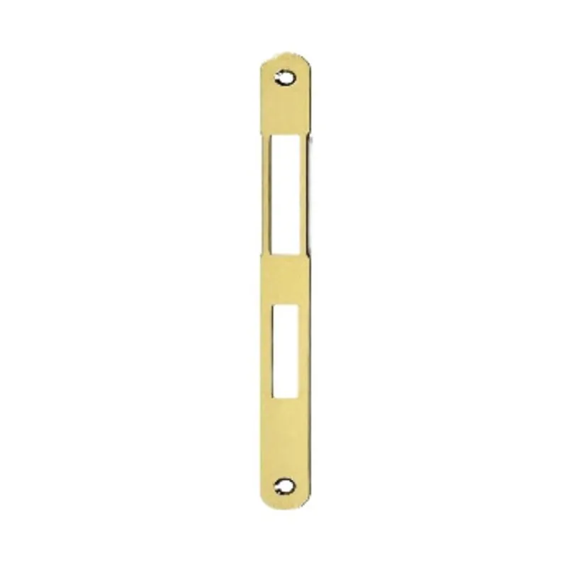Incontro B01000.01 Agb per serratura Centro scrocco e mandata, dimensione 196x22 mm, bordo tondo, Acciaio finitura Ottonato Verniciato Direct Beschikbaar