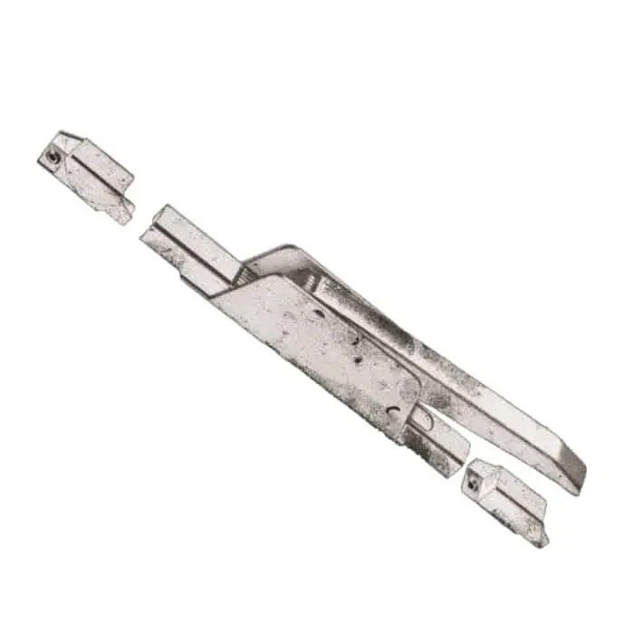 Chiusura da saldare o avvitare Nuova Rivoli Savio 590 per infisso in ferro e legno, corsa 25 mm e 22,5 mm, finitura Zincata Actieprijs