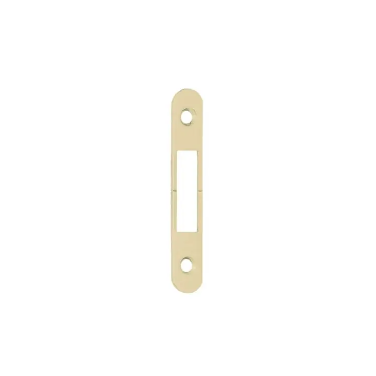 Incontro per serratura a gancio Scivola AGB, dimensioni 16x87 mm, bordo tondo, materiale Acciaio, finitura Ottonato verniciato Fabrieksprijs