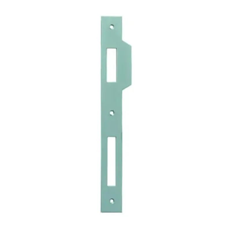 Incontro B00590.05 Agb per serratura Patent grande, dimensione 194x22 mm, bordo quadro con aletta da 10 mm, Acciaio finitura Cromato Opaco Alleen Vandaag