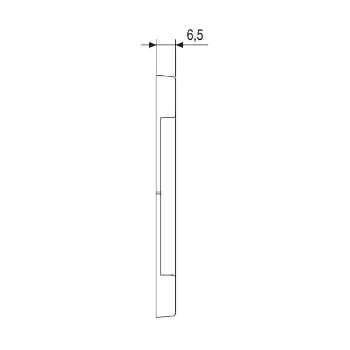 Incontro registrabile A20017.06.04 AGB per puntale, 1 foro, base foro 17x7 mm, aria 11/12 mm, dimensioni 17x82x6,5 mm Meest Verkocht