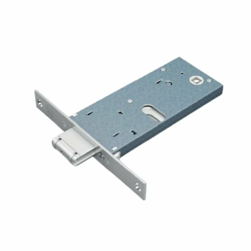 Must-Have Serratura per fascia Omec, foro Ovale, rullo con mandate, entrata 60 mm, scatola 64 mm, finitura Inox
