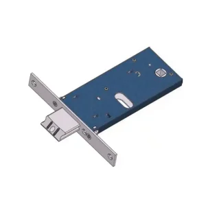 Favoriet Serratura per fascia Omec, foro Ovale, scrocco con mandate, entrata 60 mm, scatola 64 mm, finitura Inox