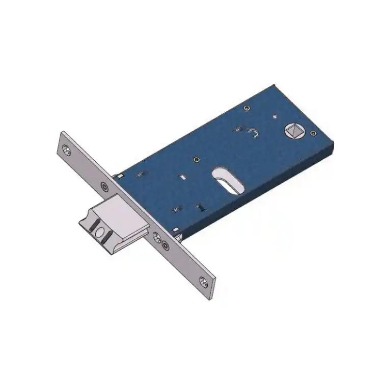 Favoriet Serratura per fascia Omec, foro Ovale, scrocco con mandate, entrata 60 mm, scatola 64 mm, finitura Inox