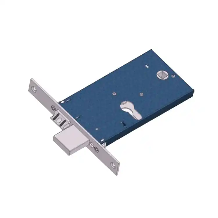 Superprijs Serratura per fascia Omec, foro Yale, triplice, scrocco+catenaccio, entrata 70 mm, scatola 78 mm, finitura Inox