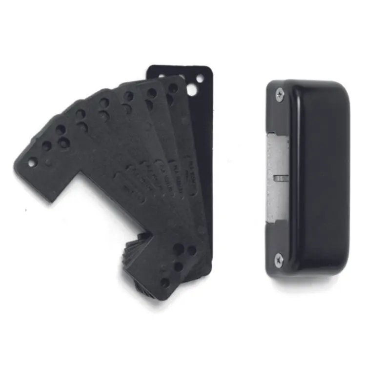 Incontro elettrico 16501/1 Assa Abloy, per Maniglione antipanico Corni, larghezza frontale 36 mm, finitura Nero Favoriet