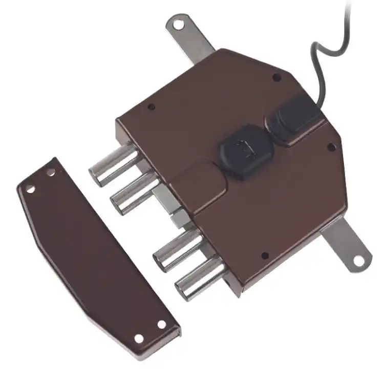 Finale Uitverkoop Elettroserratura triplice Segreta 6823560 Assa Abloy, per porta in legno, Destra, lunghezza cilindro 60 mm, finitura Marrone