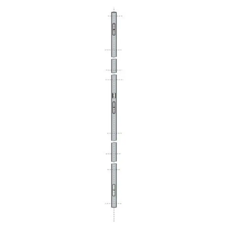 Gereduceerde Prijs Set Contropiastre 9937/61 Assa Abloy per Antipanico Artiglio, per profilo porte, 3 punti di chiusura
