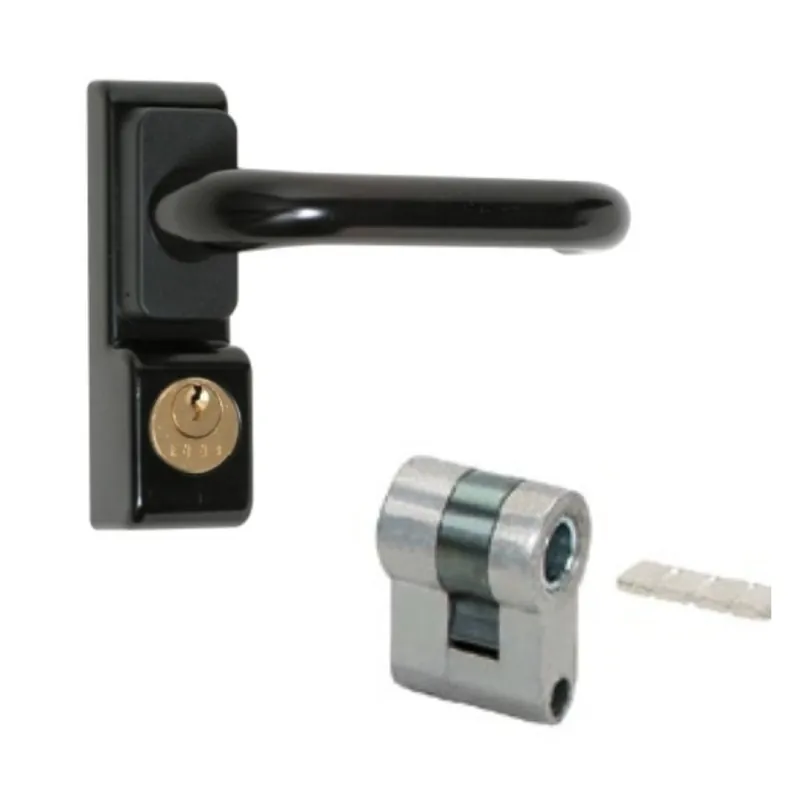 Express Levering Maniglia con cilindro profilo Europeo 9521 Assa Abloy, per antipanico Composit, finitura Nero