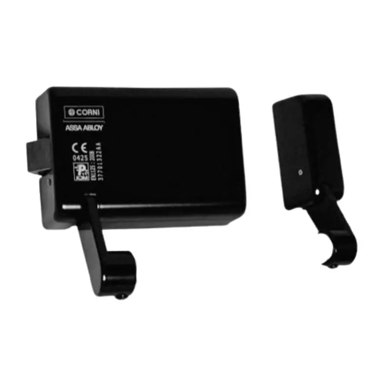 Maniglione antipanico Elettrolampo F9403/S Assa Abloy, Sinistro, con cilindro ovale, entrata 70 mm, finitura Nero Exclusieve Aanbieding