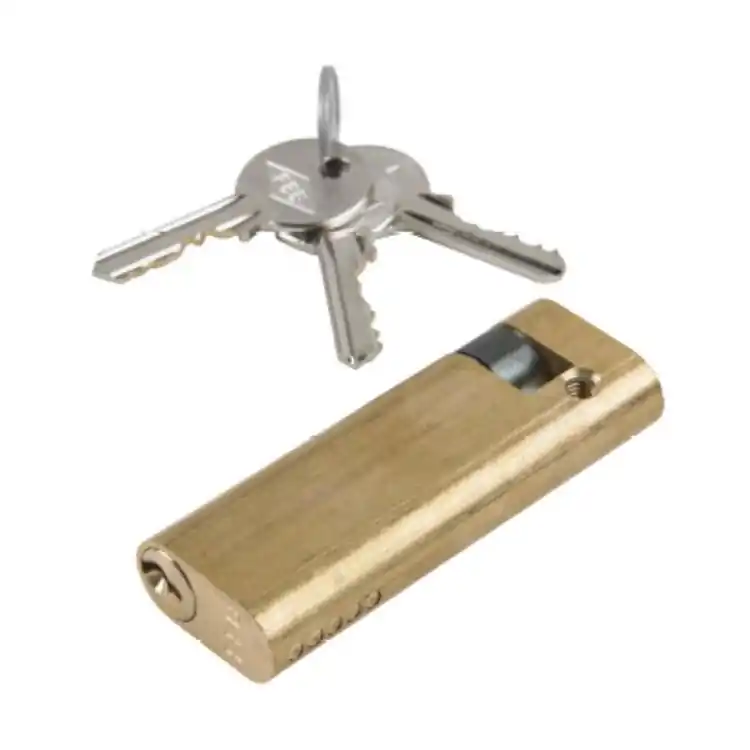 Weekendaanbieding Mezzo Cilindro ovale 150/L Assa Abloy per maniglione antipanico, lunghezza 103 mm 82-10, finitura Ottone