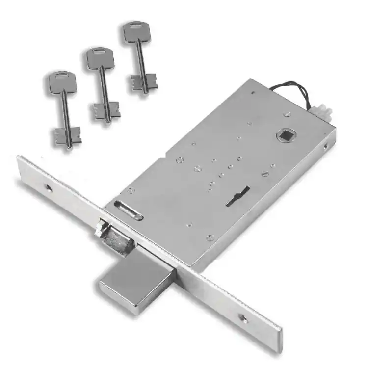 Elettroserratura triplice 6903/SA Assa Abloy per fascia, a doppia mappa, con scrocco e catenaccio, entrata 70 mm, frontale 28 mm Merkproduct