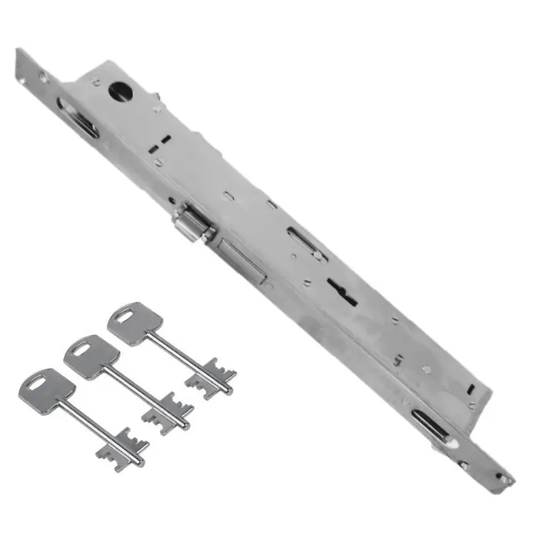 Flitsaanbieding Serratura triplice da infilare 6603R Assa Abloy, a doppia mappa, con rullo e catenaccio, entrata 27-23 mm, frontale 25 mm