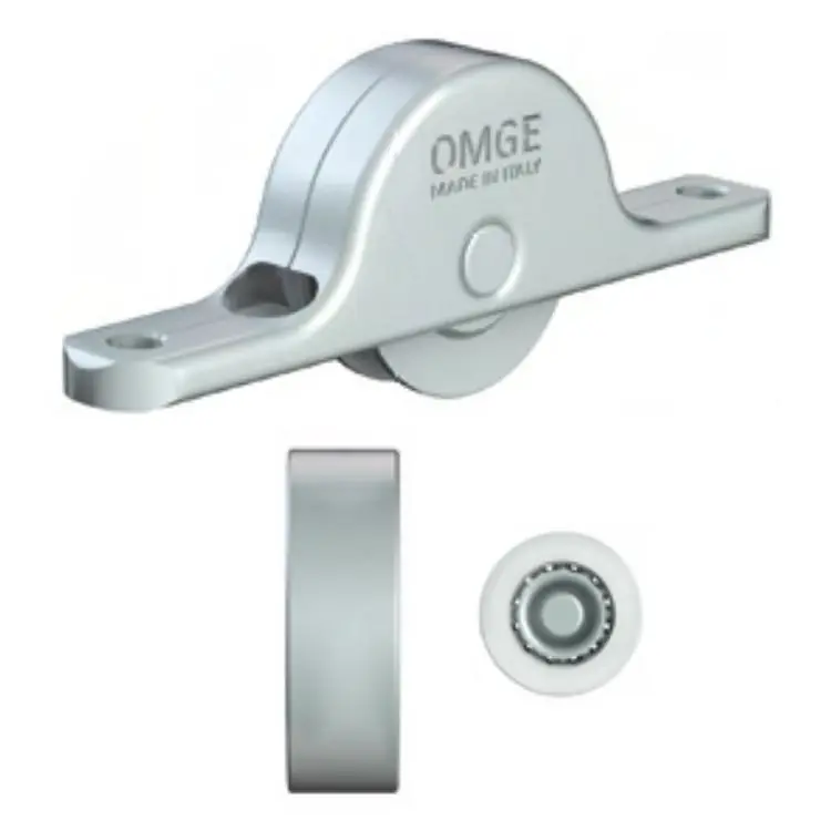 Must-Have Carrello 1333 Omge per anta scorrevole, ruota piana in Delrin, diametro 18 mm