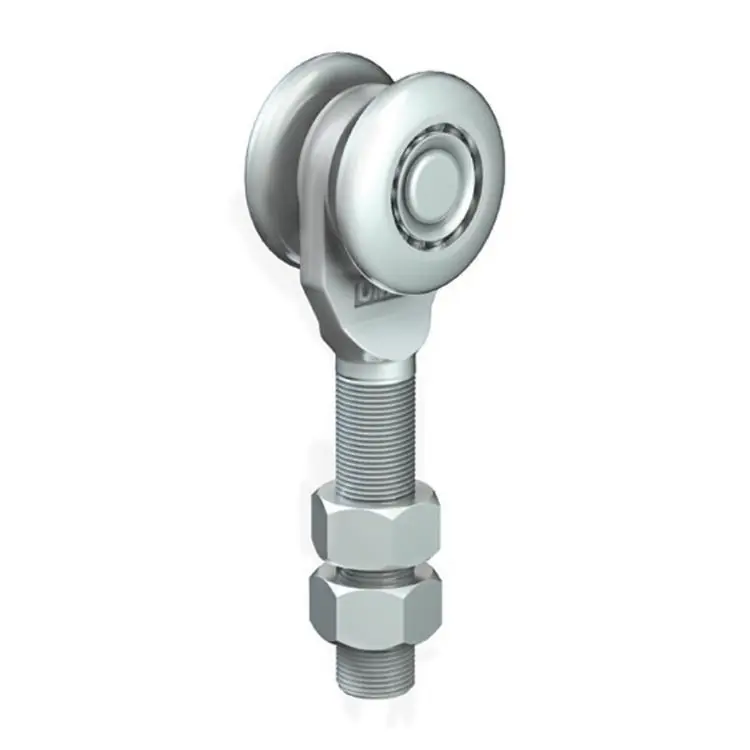 Rechtstreeks Van De Fabrikant Carrello regolabile 252 Omge per scorrevole Roll Ge 250, portata 220 Kg, con perno M20, ruote in Acciaio diametro 55 mm