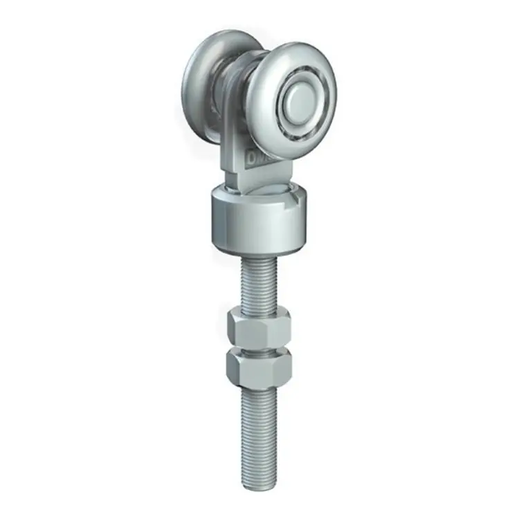Carrello regolabile 78 Omge per scorrevole Roll Ge 50, portata 160 Kg, con perno M12 girevole, ruote in Acciaio diametro 38 mm Merkproduct