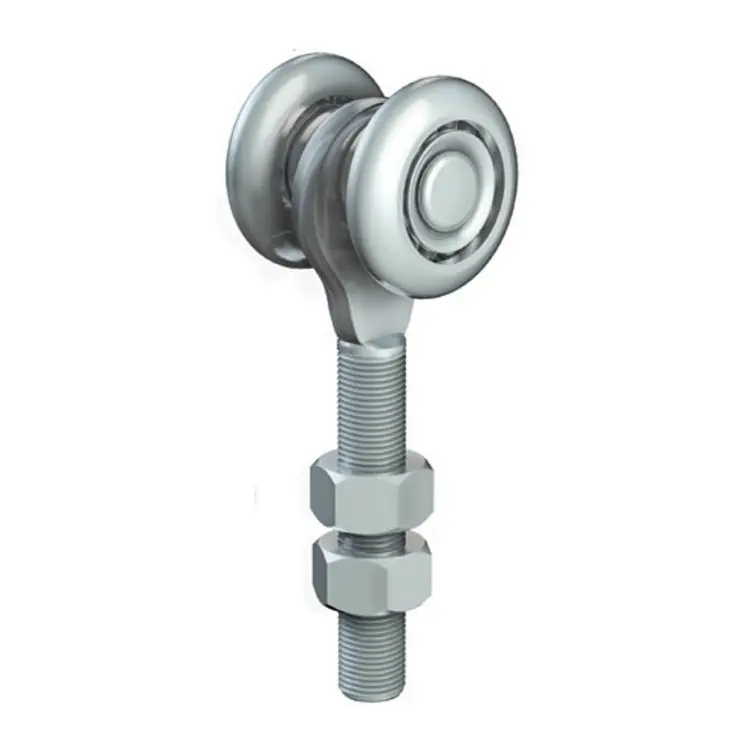 Carrello regolabile 52 Omge per scorrevole Roll Ge 50, portata 160 Kg, con perno M12, ruote in Acciaio diametro 38 mm Betrouwbaar