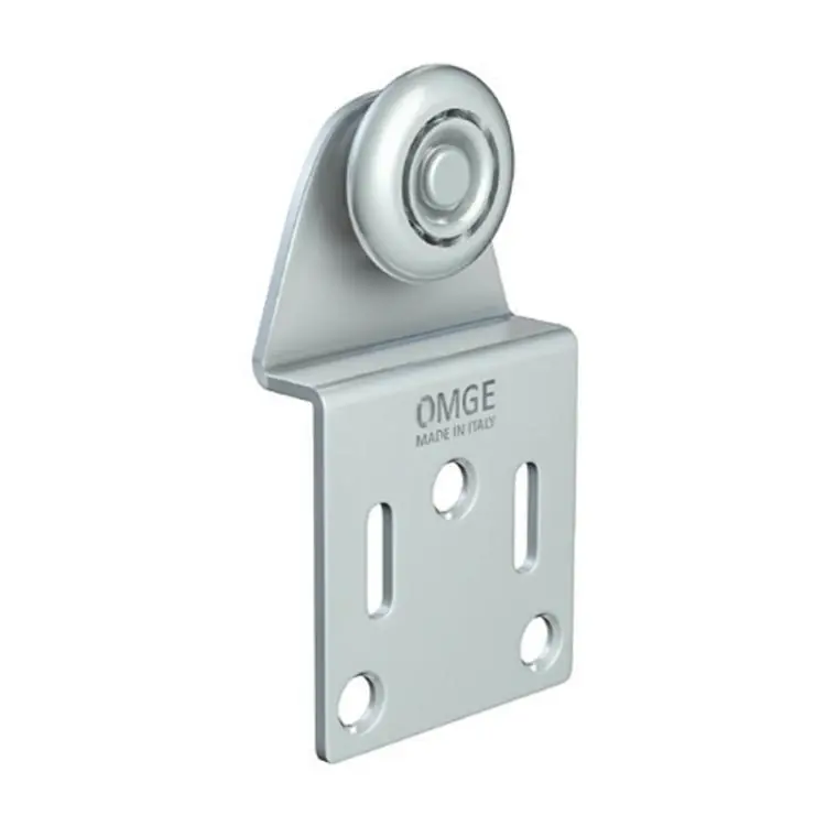 Beperkte Voorraad Carrello con staffa 152 Omge per scorrevole Roll Ge 150, portata 15 Kg, ruota in Acciaio diametro 24 mm